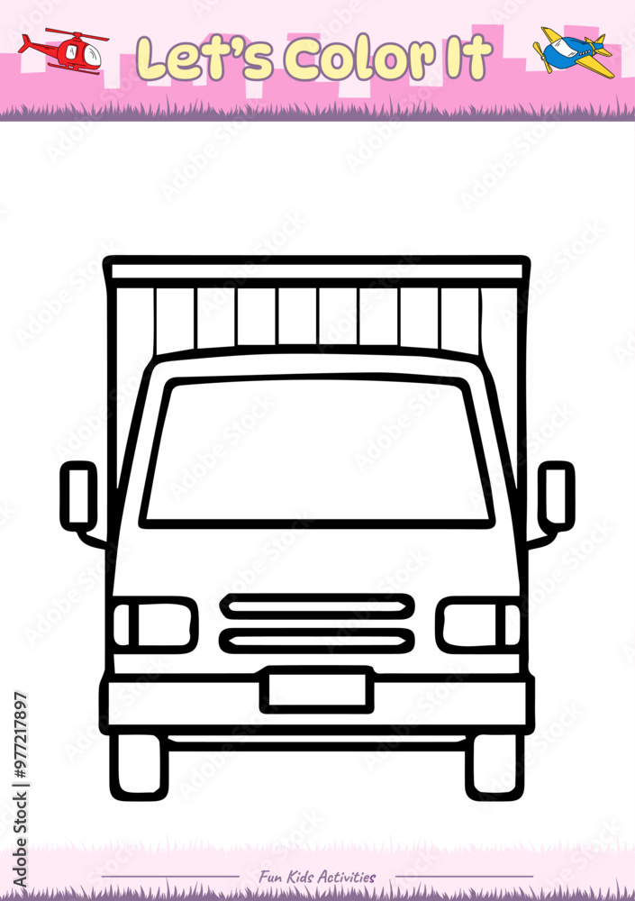 Lets color it Minivan box truck Lets color it Minivan box truck