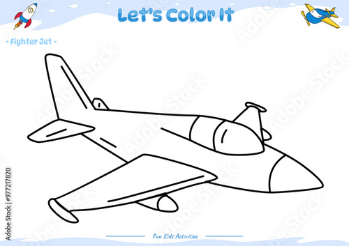 Lets color it Figter Jet 2