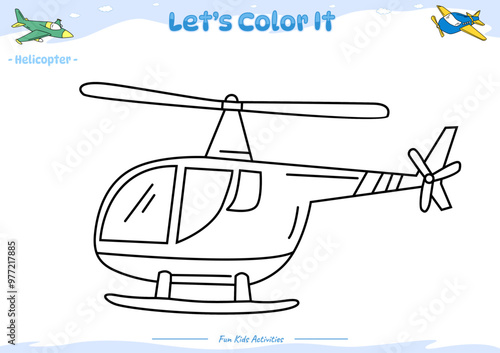 Lets color it Helicopter 6