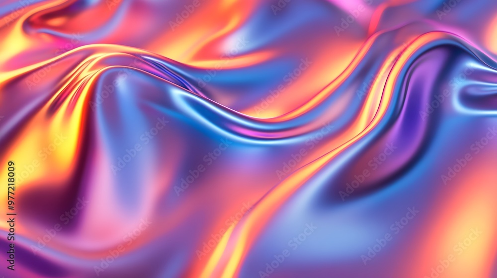 Vibrant Metallic Waves Background Shiny Colorful Chrome Design. Abstract colorful metallic background with shiny waves. Colorful chrome waves background. Vibrant Metallic Waves Background Shiny Colorful Chrome Design. Abstract colorful metallic background with shiny waves. Colorful chrome waves background.