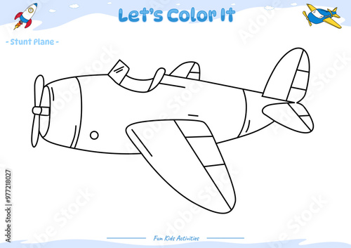 Lets color it Stunt Plane 5