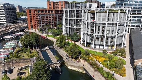 Photography Apartments converstion Gasholder park London Kings Cross drone,aerial
