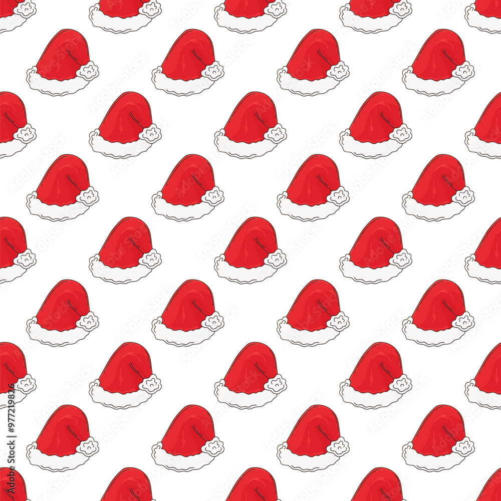 Christmas background. Seamless pattern in hand draw style Christmas background. Seamless pattern in hand draw style