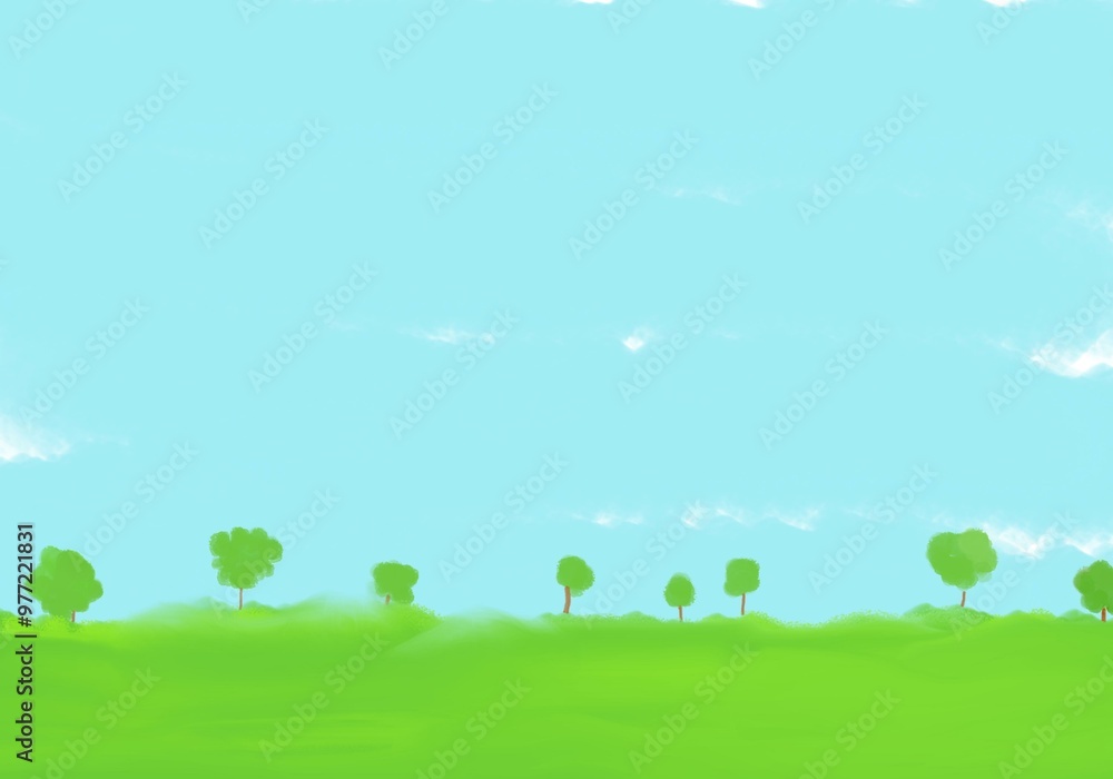 Blue sky landscape view Blue sky landscape view