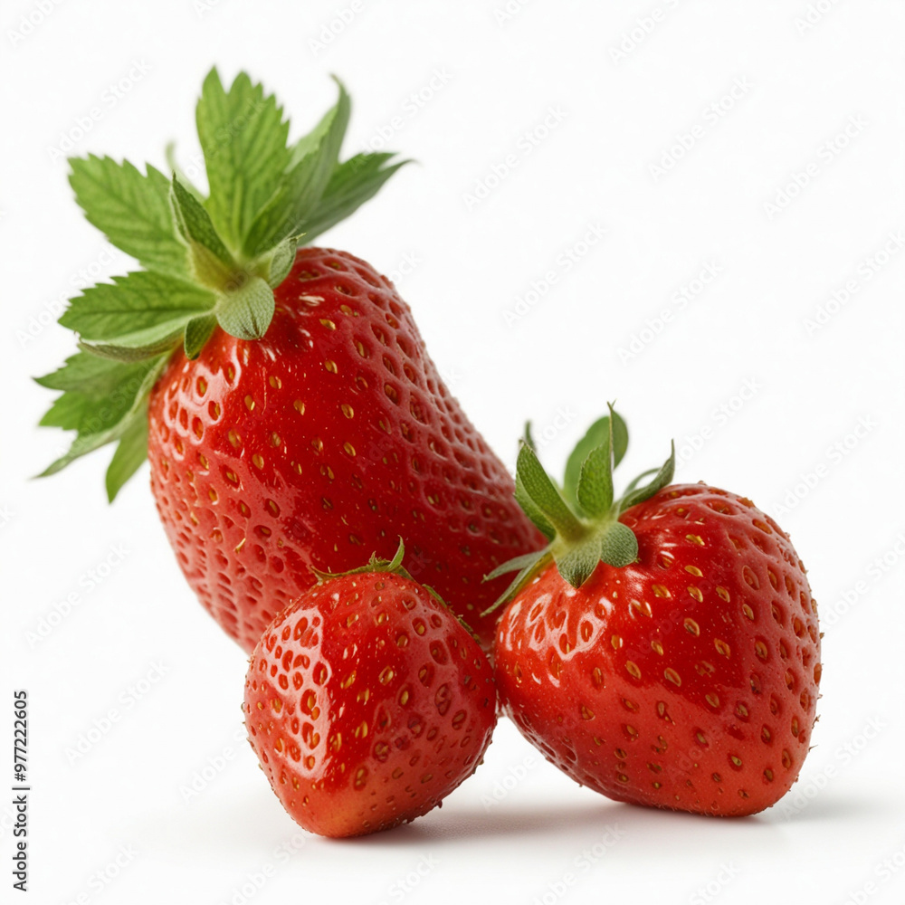 Fresh strawberry, isolated on natural background Fresh strawberry, isolated on natural background