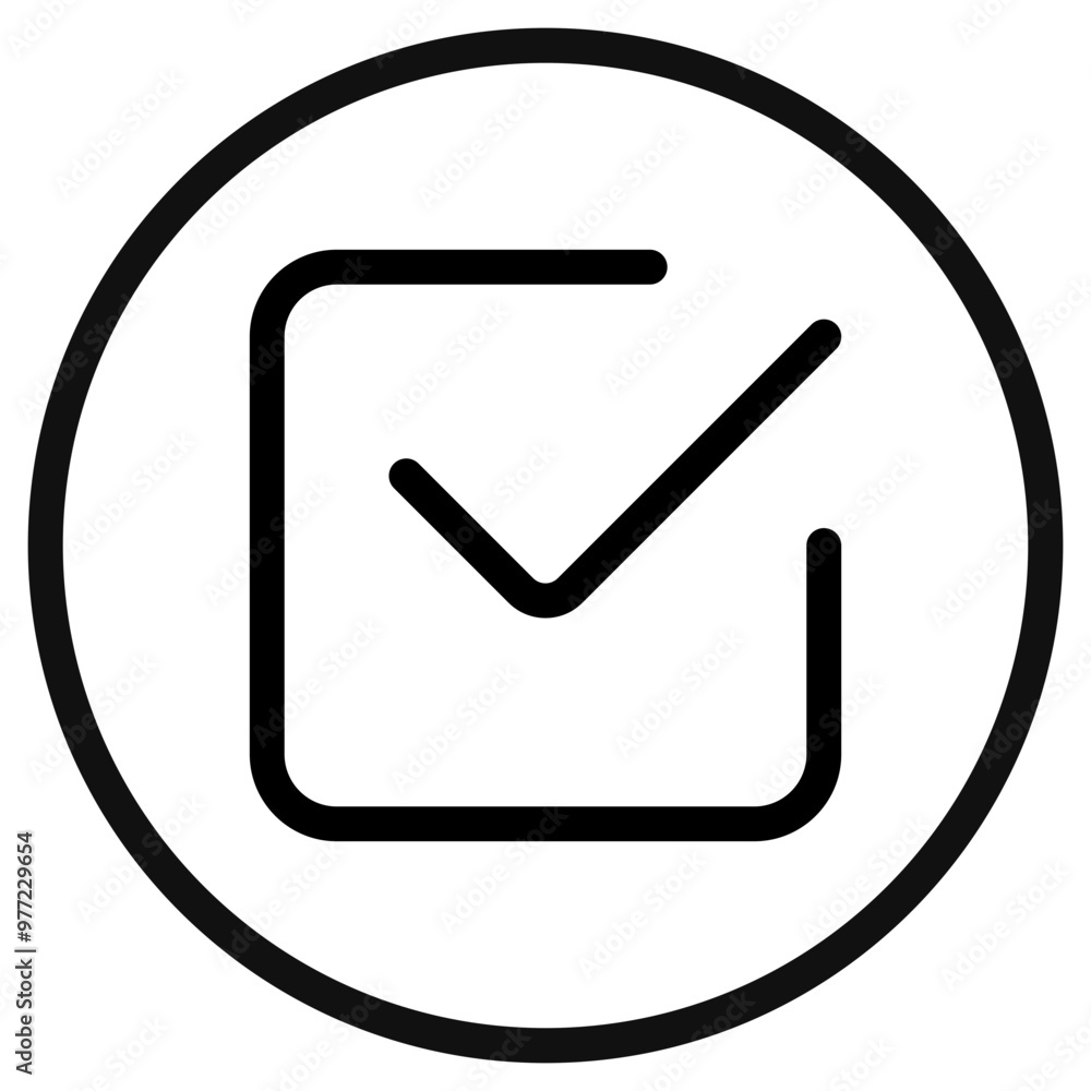 Editable check box vector icon. Part of a big icon set family. Perfect for web and app interfaces, presentations, infographics, etc Editable check box vector icon. Part of a big icon set family. Perfect for web and app interfaces, presentations, infographics, etc