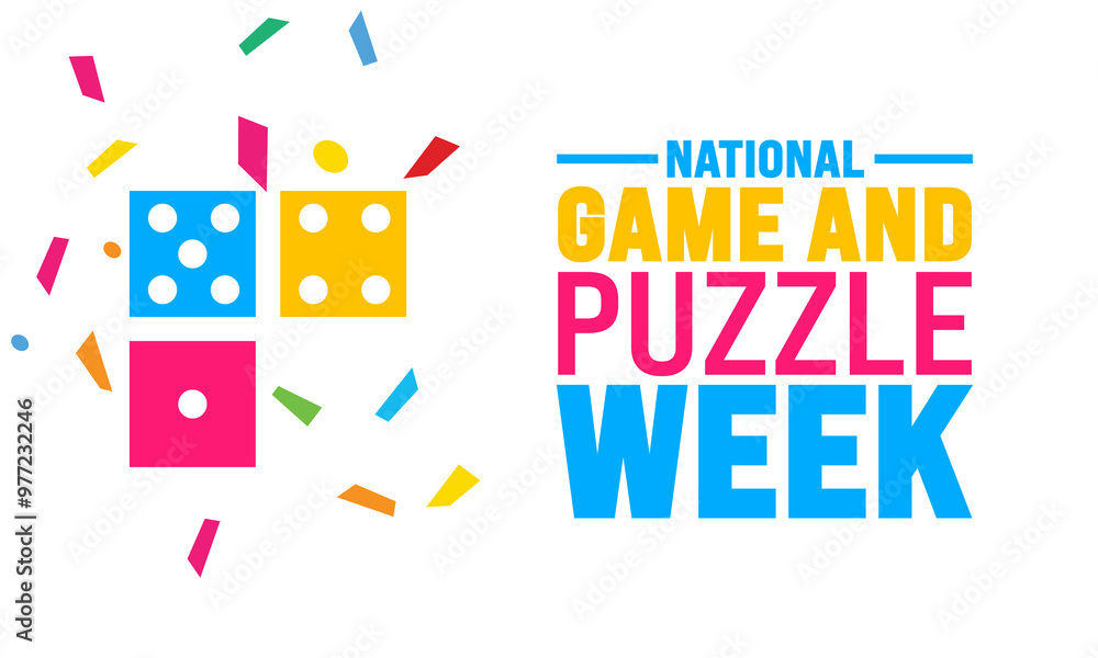 November is National Game and Puzzle Week background template. Holiday concept. suitable for placard, background,Greeting Card, Poster design template with text inscription, standard Social Media Post November is National Game and Puzzle Week background template. Holiday concept. suitable for placard, background,Greeting Card, Poster design template with text inscription, standard Social Media Post