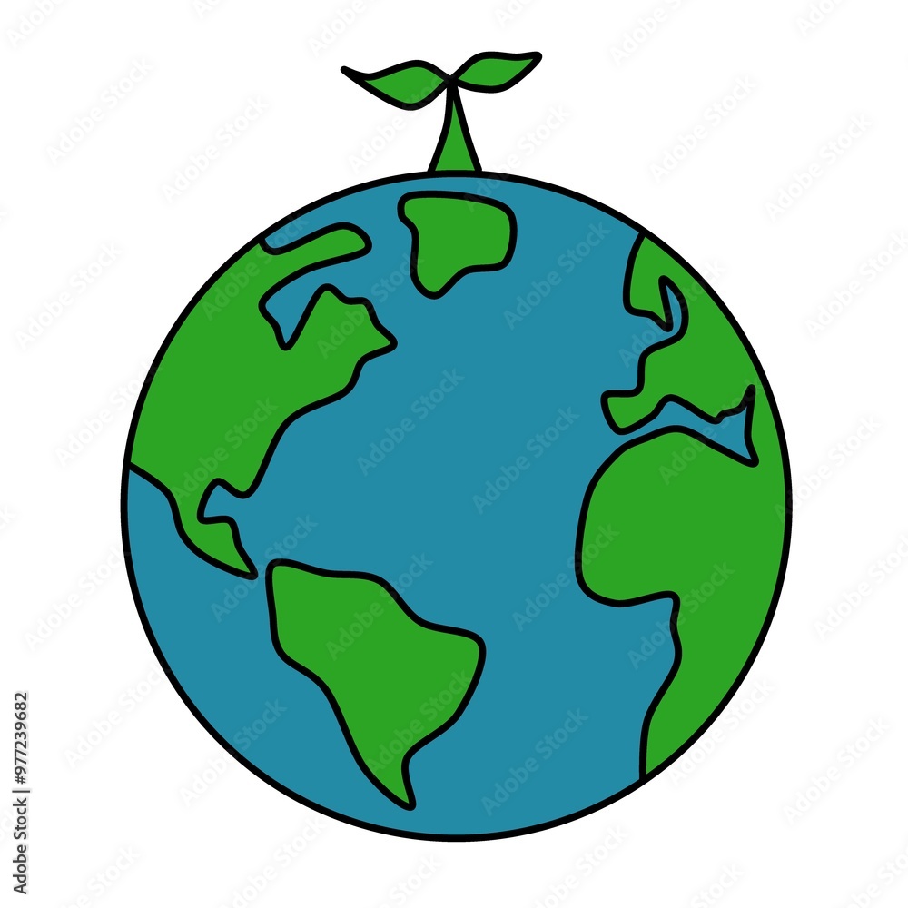 green planet earth illustration green planet earth illustration
