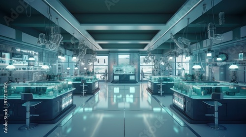 Futuristic Laboratory Interior