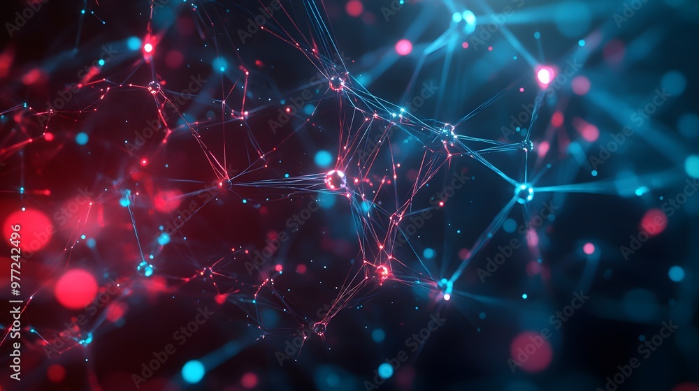 Neural Network Power. A close-up depiction of a neural network with illuminated synapses, symbolizing connectivity and brain activity. Neural Network Power. A close-up depiction of a neural network with illuminated synapses, symbolizing connectivity and brain activity.