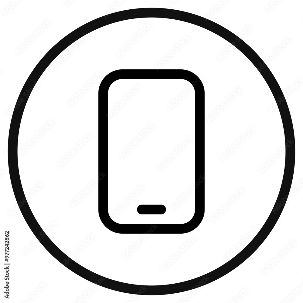 Editable vector blank smartphone screen icon. Part of a big icon set family. Perfect for web and app interfaces, presentations, infographics, etc Editable vector blank smartphone screen icon. Part of a big icon set family. Perfect for web and app interfaces, presentations, infographics, etc