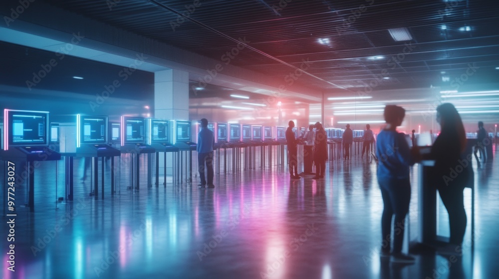 American voters using facial recognition to access secure voting terminals American voters using facial recognition to access secure voting terminals