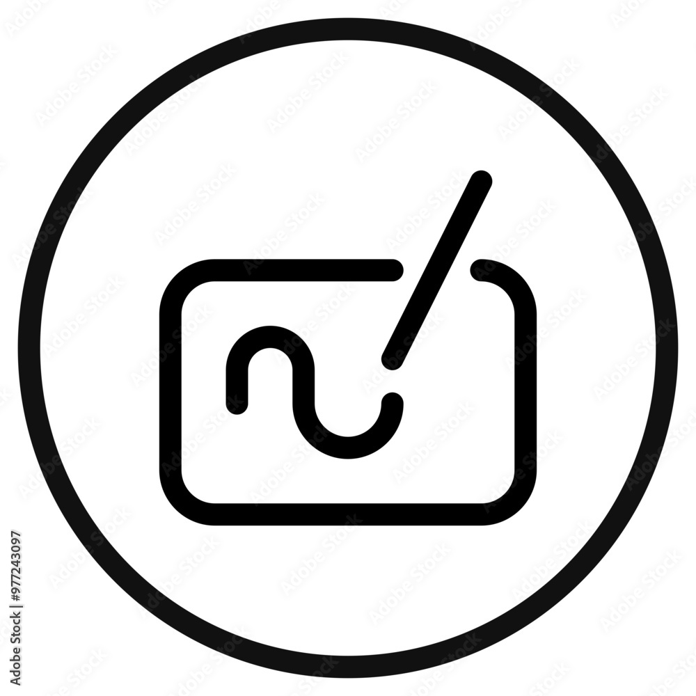 Editable vector drawing tablet icon. Part of a big icon set family. Perfect for web and app interfaces, presentations, infographics, etc Editable vector drawing tablet icon. Part of a big icon set family. Perfect for web and app interfaces, presentations, infographics, etc