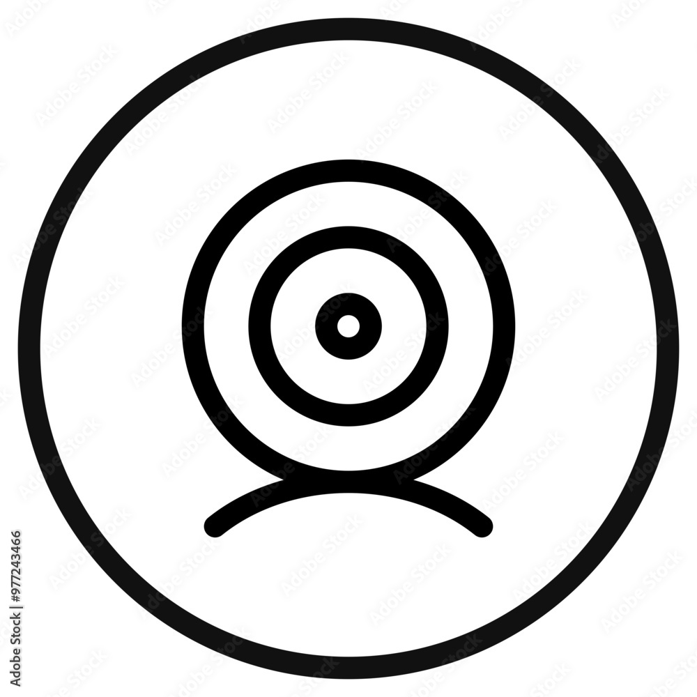 Editable vector webcam desktop camera icon. Part of a big icon set family. Perfect for web and app interfaces, presentations, infographics, etc Editable vector webcam desktop camera icon. Part of a big icon set family. Perfect for web and app interfaces, presentations, infographics, etc