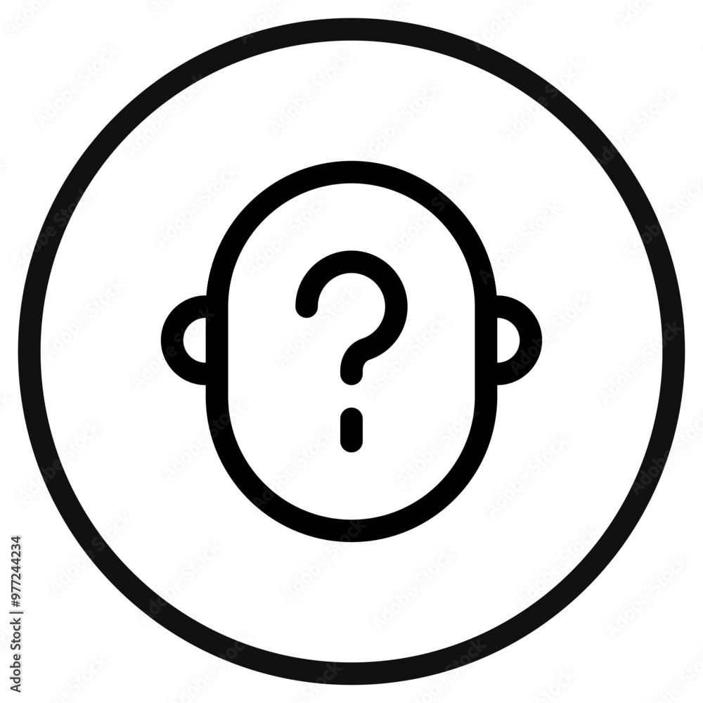 Editable vector unknown anonymous person head icon. Part of a big icon set family. Perfect for web and app interfaces, presentations, infographics, etc Editable vector unknown anonymous person head icon. Part of a big icon set family. Perfect for web and app interfaces, presentations, infographics, etc
