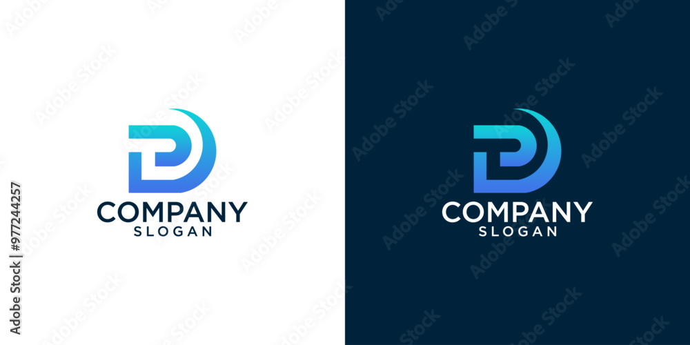 letter d abstract monogram logo vector design letter d abstract monogram logo vector design