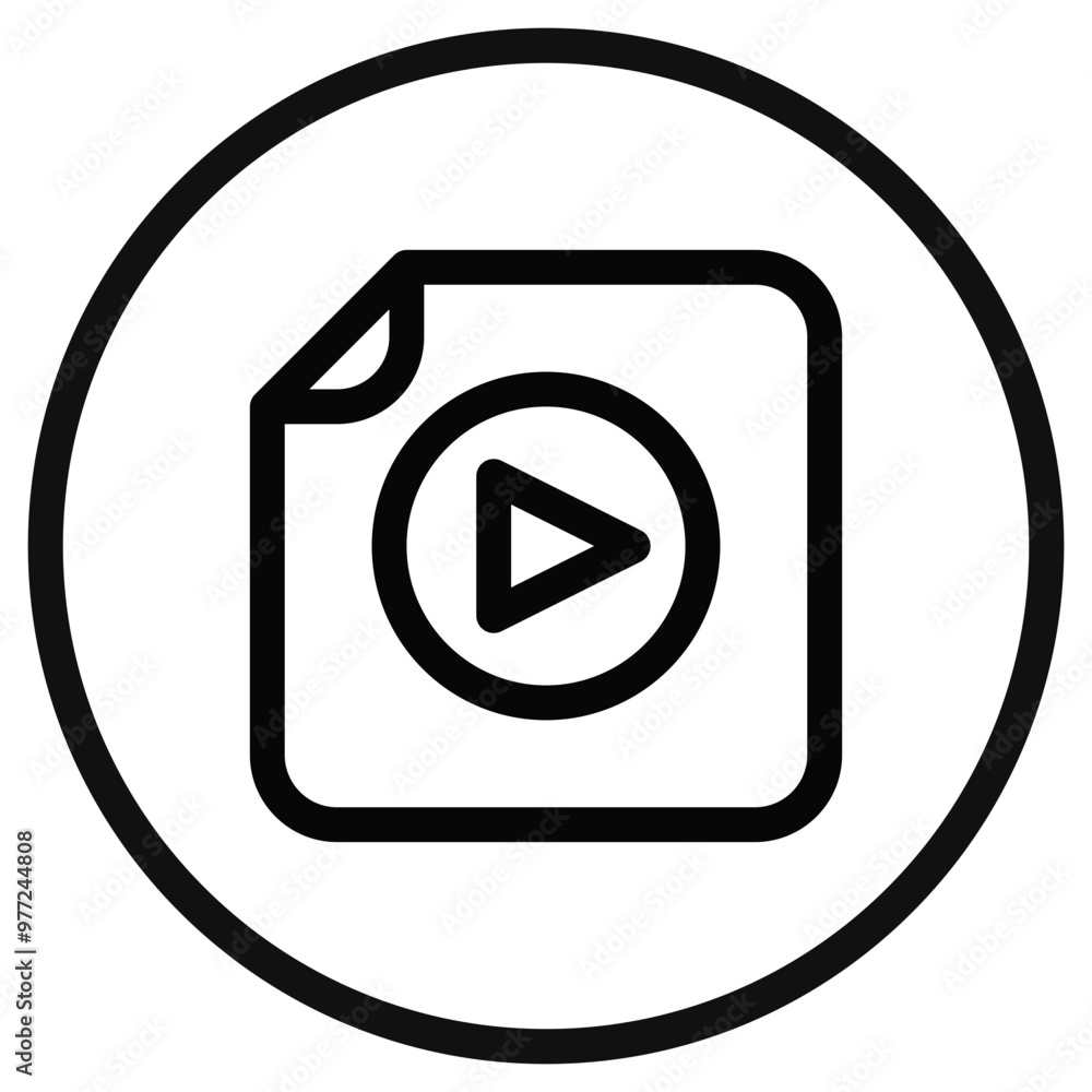 Editable vector media file icon. Part of a big icon set family. Perfect for web and app interfaces, presentations, infographics, etc Editable vector media file icon. Part of a big icon set family. Perfect for web and app interfaces, presentations, infographics, etc