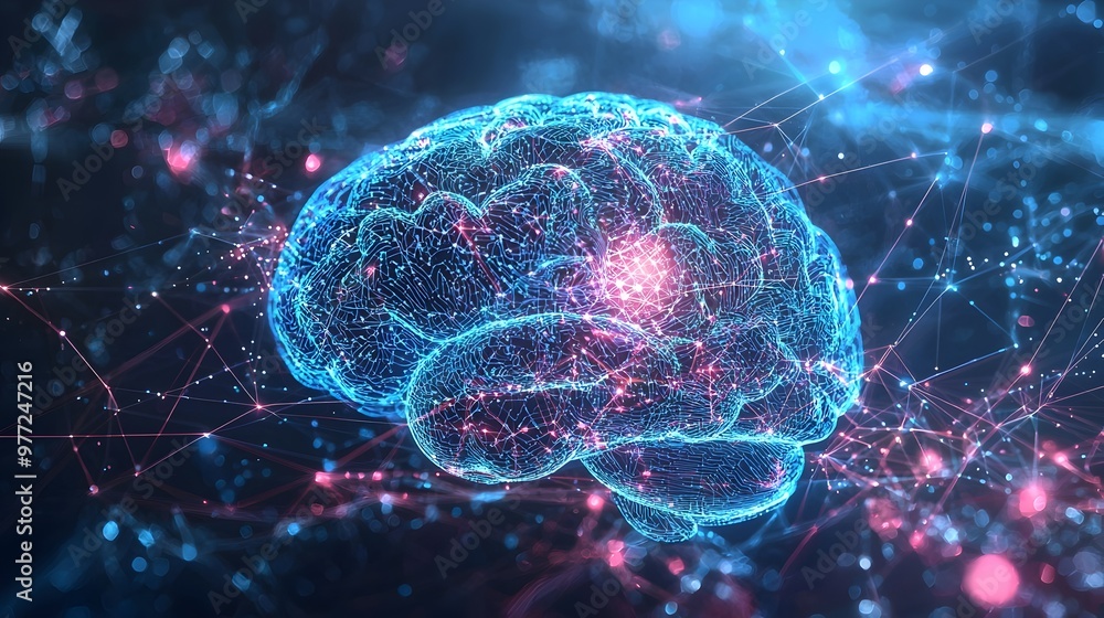 Conceptual Image of Quantum Computing and Integrating Digital Brain and Circuit Technology Conceptual Image of Quantum Computing and Integrating Digital Brain and Circuit Technology