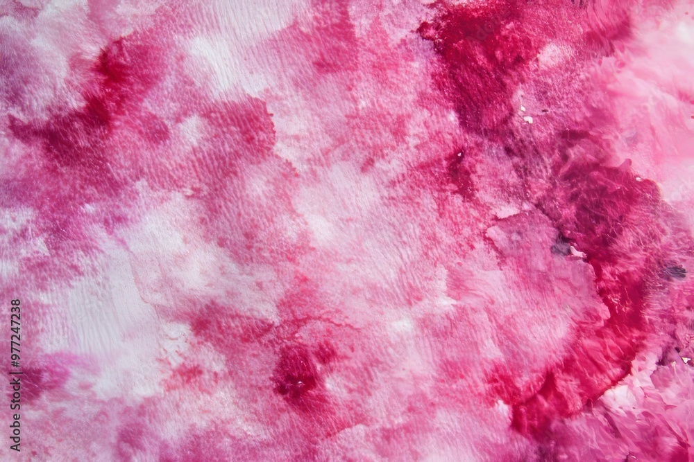 Fototapeta premium Vintage red distressed old antique parchment paper with a grunge texture, watercolor painted red background with a splash and spatter texture.