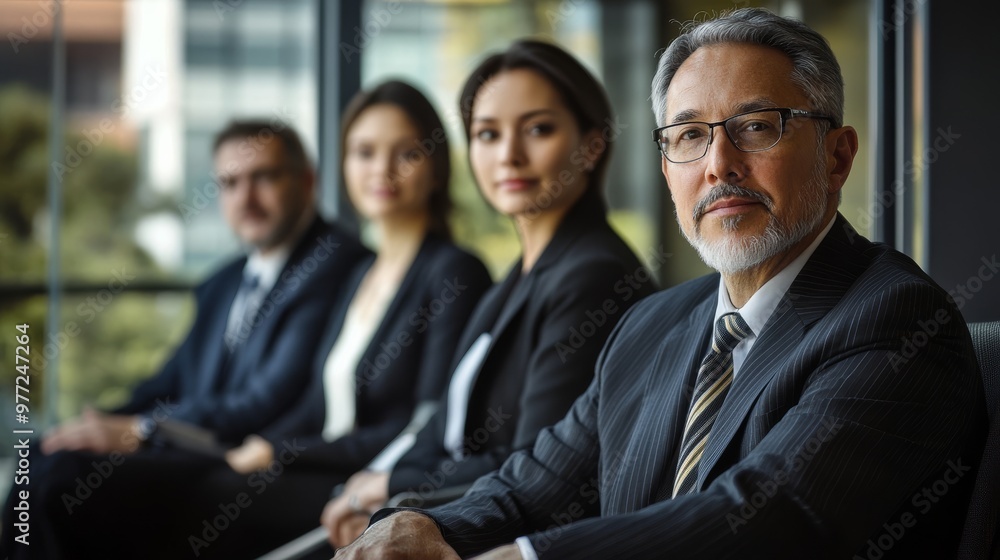Executive recruitment portrait, recruiters working on placing senior executives in high-level roles. Executive recruitment portrait, recruiters working on placing senior executives in high-level roles.