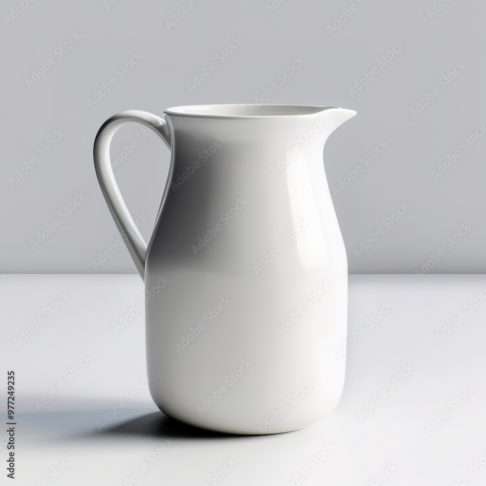 Milk jug isolated on white Milk jug isolated on white