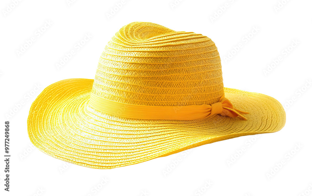 Float Summer Yellow female hat on white background,png Float Summer Yellow female hat on white background,png