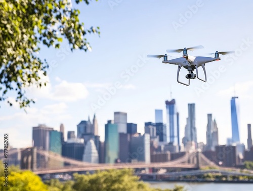 Drones monitoring voter turnout across an American city