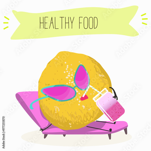 Pomelo fruit, tropical exotic citrus, vector isolated food icon, funny character. Pummelo or shaddock fruits , tropic farm juicy exotic fruits harvest, sweet fruity dessert. Hand drawn vector.