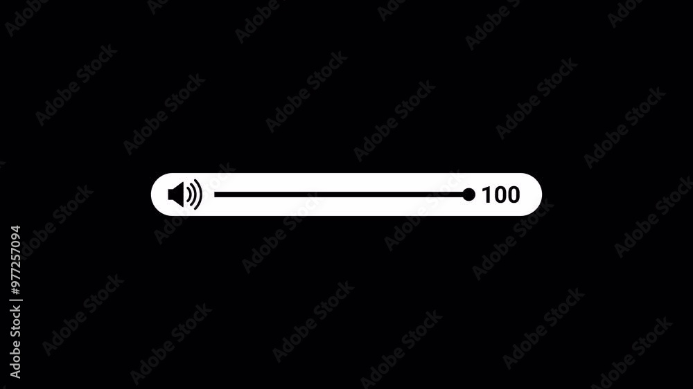 Volume up down Slider Bar animation, Mobile Volume animation in 4k, Sound volume level control on off mute button. speaker Sound setting Control Panel, Playback Music audio scroll slider. Volume up down Slider Bar animation, Mobile Volume animation in 4k, Sound volume level control on off mute button. speaker Sound setting Control Panel, Playback Music audio scroll slider.