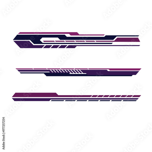car body wrap sticker design vector