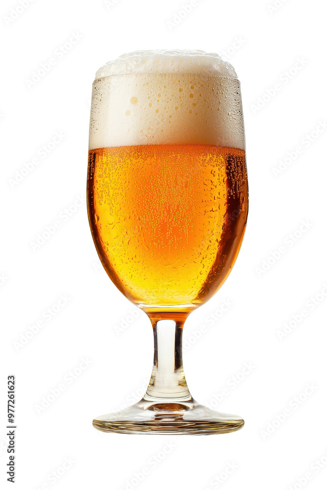 A refreshing glass of golden beer with a frothy top, perfect for enjoying on a warm day or celebrating any occasion, transparent background. A refreshing glass of golden beer with a frothy top, perfect for enjoying on a warm day or celebrating any occasion, transparent background.