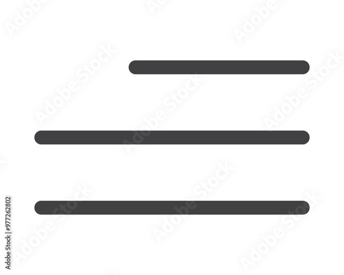 Hamburger menu icon, buttons for website, UI navigation, mobile app, presentation. Vector design elements and user Interface icons.