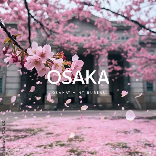 The Sakura at Osaka, Japan Mint on april