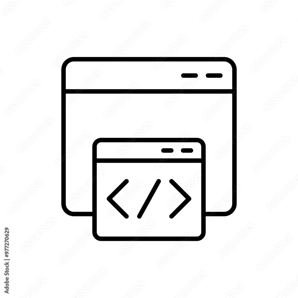 Responsive design outline icons, minimalist vector illustration ,simple transparent graphic element .Isolated on white background Responsive design outline icons, minimalist vector illustration ,simple transparent graphic element .Isolated on white background