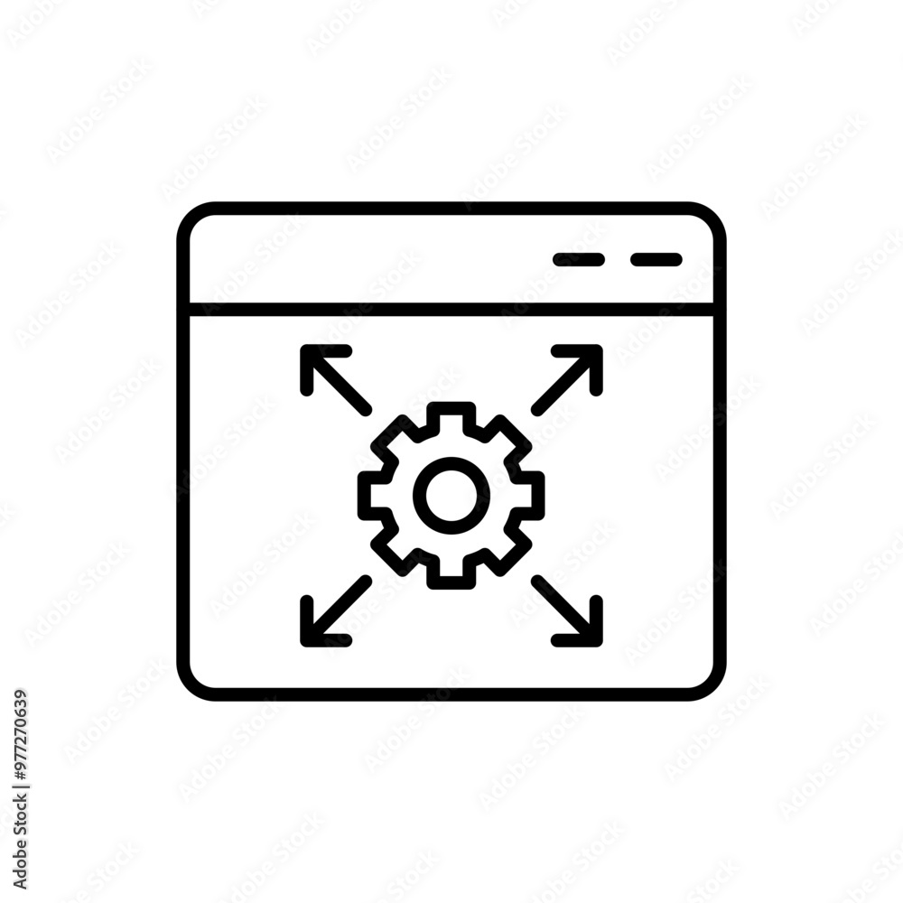 Responsive design outline icons, minimalist vector illustration ,simple transparent graphic element .Isolated on white background Responsive design outline icons, minimalist vector illustration ,simple transparent graphic element .Isolated on white background