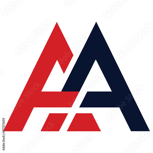 Creative Letter AA Logo Design Icon Template