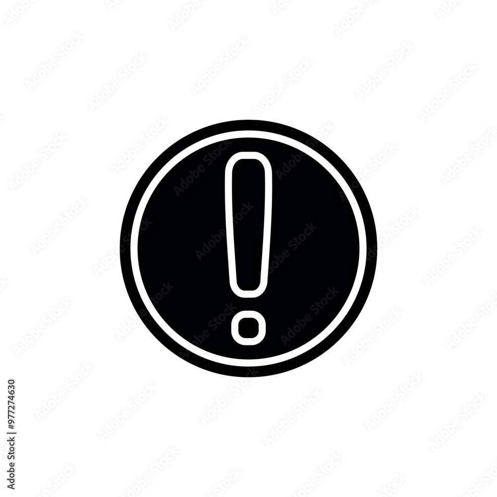 exclamation icon vector design template elegant style exclamation icon vector design template elegant style