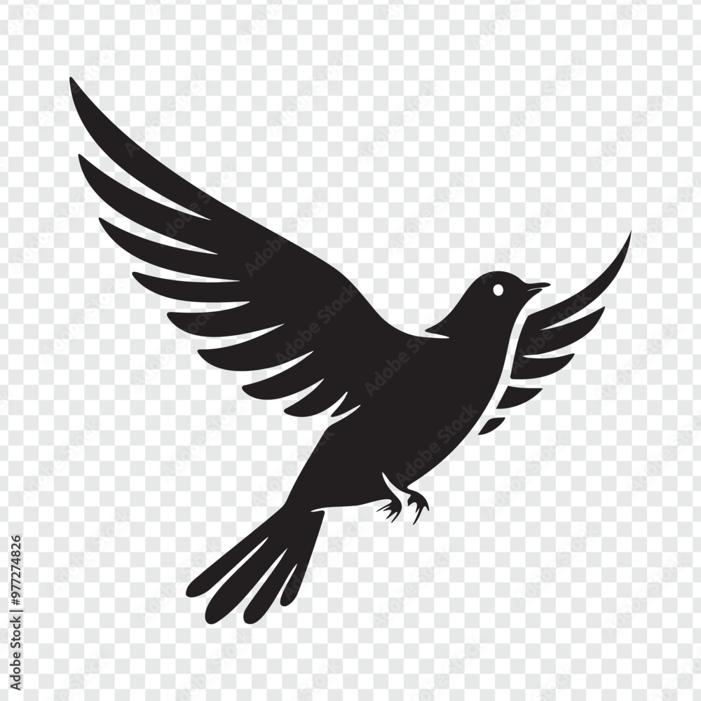 Fototapeta premium dove of peace with heart