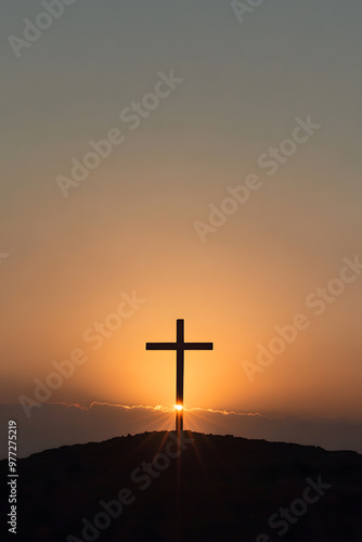 cross on sunset