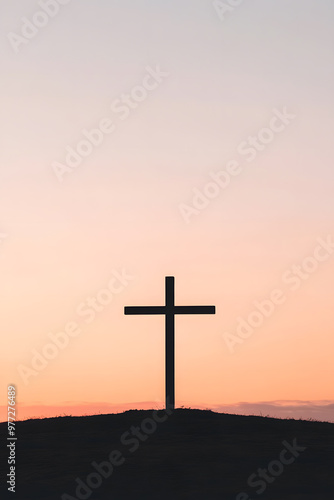 cross on sunset