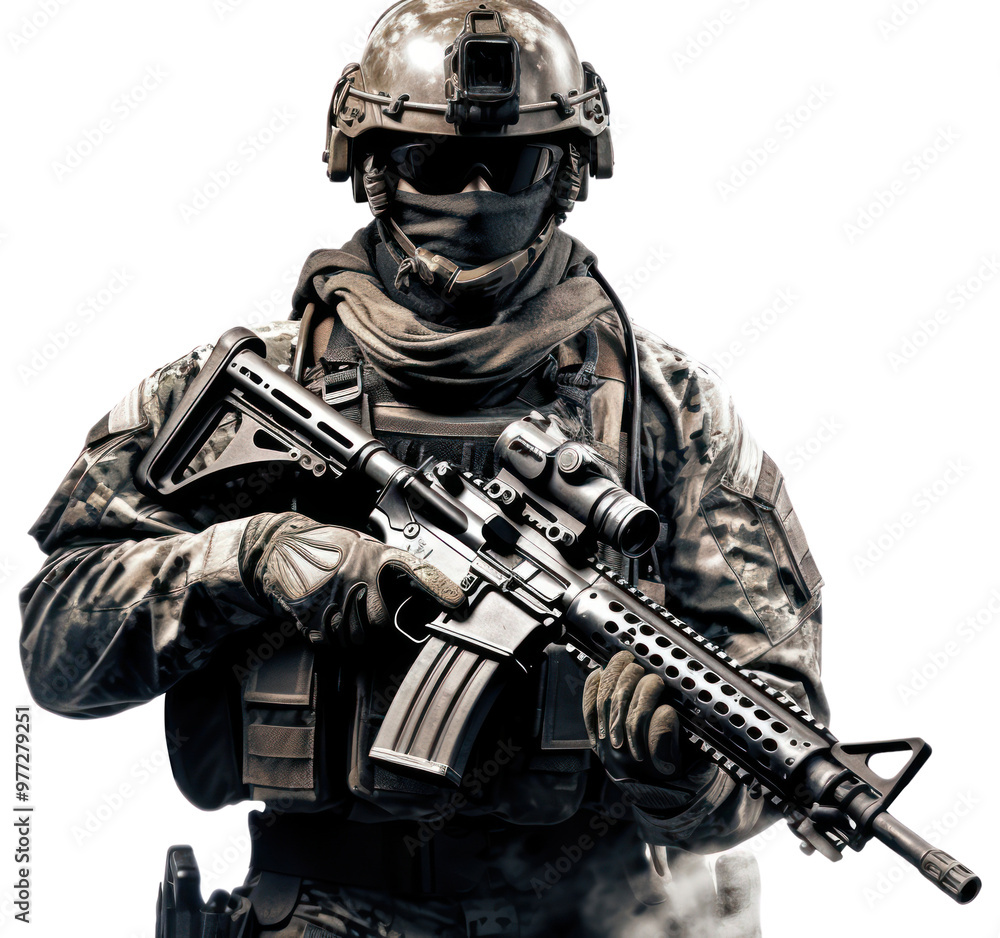 Warrior soldier military weapon. . Warrior soldier military weapon. .