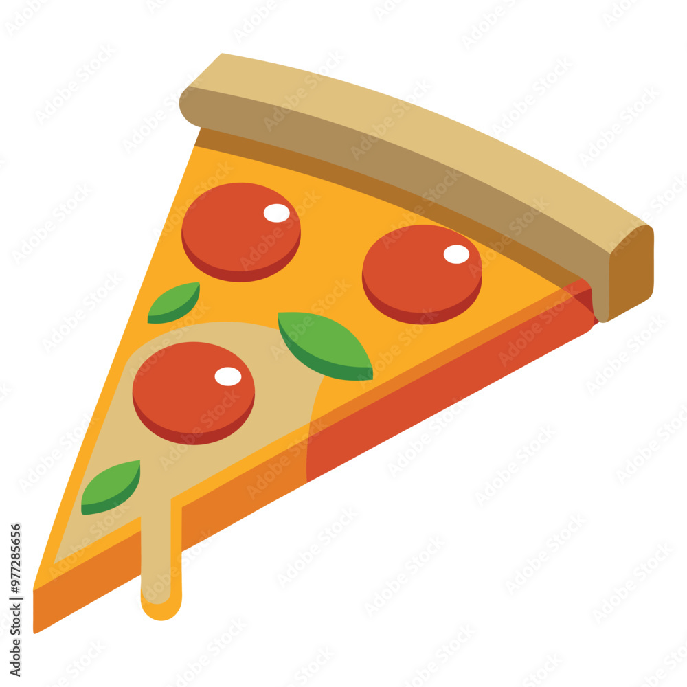Slice Of Pizza Melted Floating Cartoon Vector Icon Illustration Food Object Icon Isolated Flat Slice Of Pizza Melted Floating Cartoon Vector Icon Illustration Food Object Icon Isolated Flat