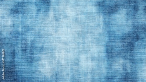 A blue background with a white circle in the middle