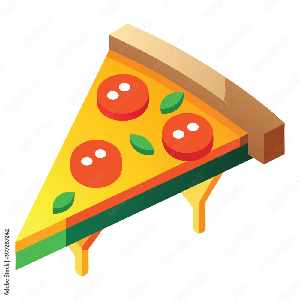 Slice Of Pizza Melted Floating Cartoon Vector Icon Illustration Food Object Icon Isolated Flat Slice Of Pizza Melted Floating Cartoon Vector Icon Illustration Food Object Icon Isolated Flat