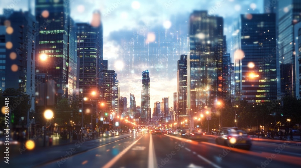IoT-powered streetlights displaying election results across an American city IoT-powered streetlights displaying election results across an American city