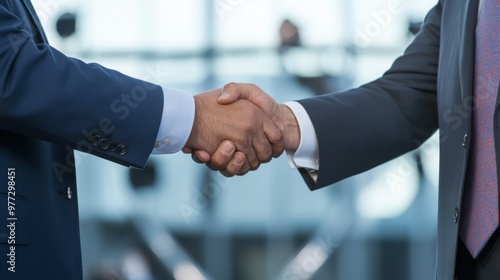 Two political opponents shaking hands after a fiery debate media cameras capturing the moment