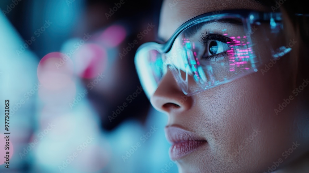 An artistic, blurred shot capturing the figure of a person with colorful bokeh background lights, creating a dreamy, abstract effect and highlighting the contrast of light and shadow. An artistic, blurred shot capturing the figure of a person with colorful bokeh background lights, creating a dreamy, abstract effect and highlighting the contrast of light and shadow.