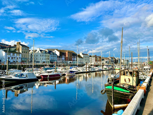 The Marina area of Douglas on the Isle of Man with it's lively pubs and restaurants