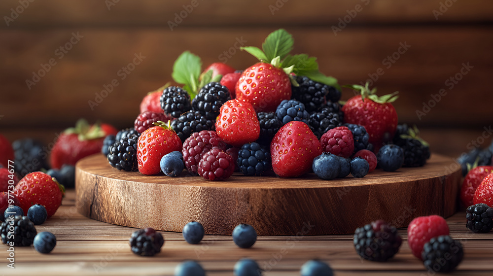 Raw Organic Assorted Fresh Berries with Blueberries Raspberries and Strawberries podium blueberries and raspberries, blackberry in a podium wooden on old wood background Raw Organic Assorted Fresh Berries with Blueberries Raspberries and Strawberries podium blueberries and raspberries, blackberry in a podium wooden on old wood background