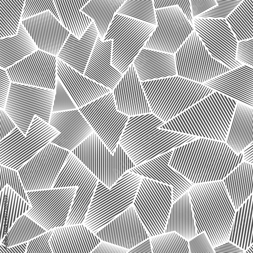 seamless vector monochrome pattern of striped elements to fill a plane of any shape